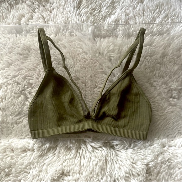 Free People Other - Free People | Matcha Green Strappy Bralette Size Small